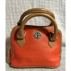 Giani Bernini Coral & Tan Mini Purse